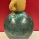Accolay ear vase Ceramic Turquoise Blue & yellow 17 cm