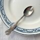6 Small Vintage Rocaille Style Spoons