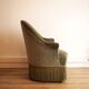Vintage toad chair in green velvet