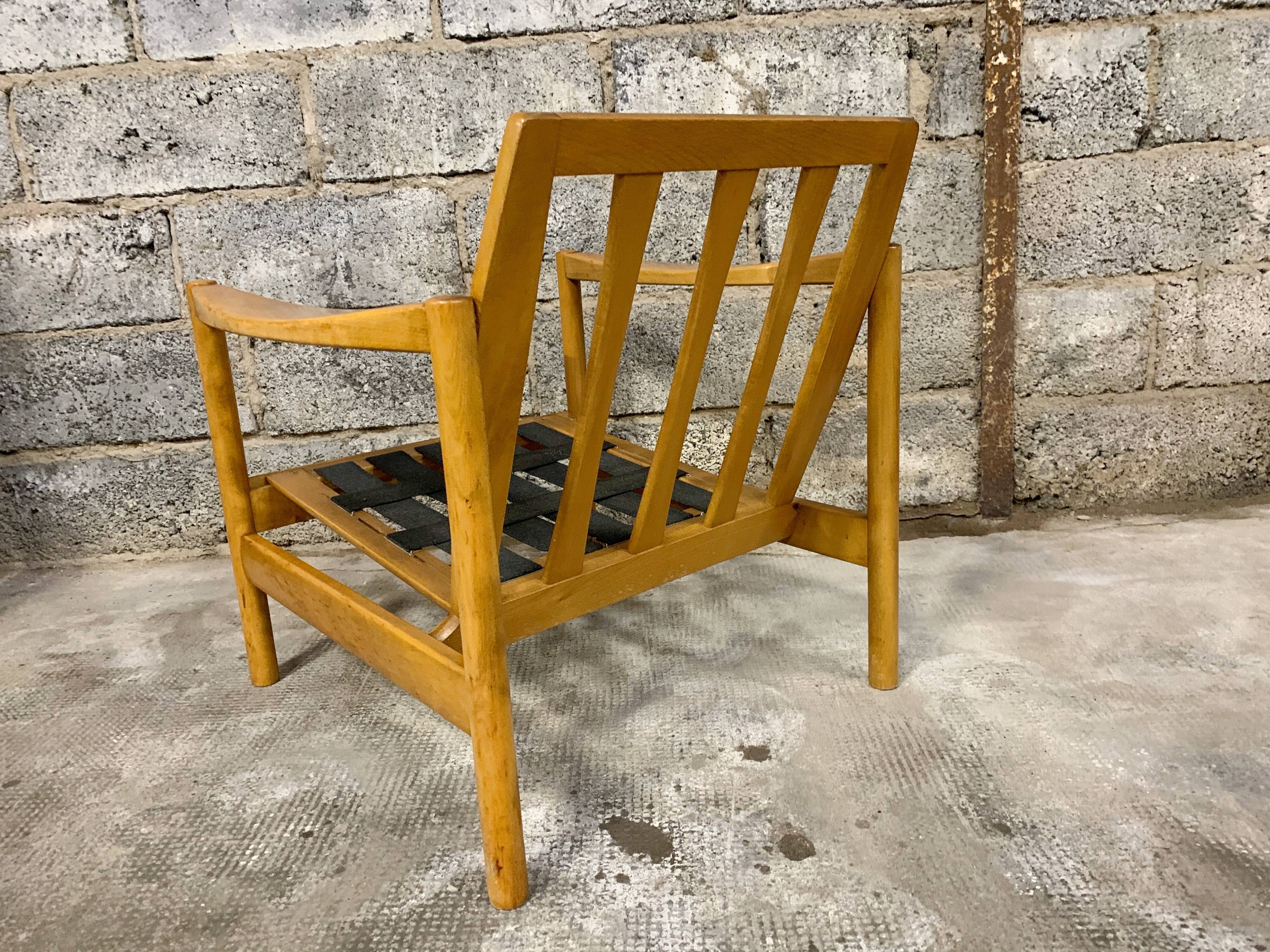 Pair of Scandinavian armchair fabric tiles