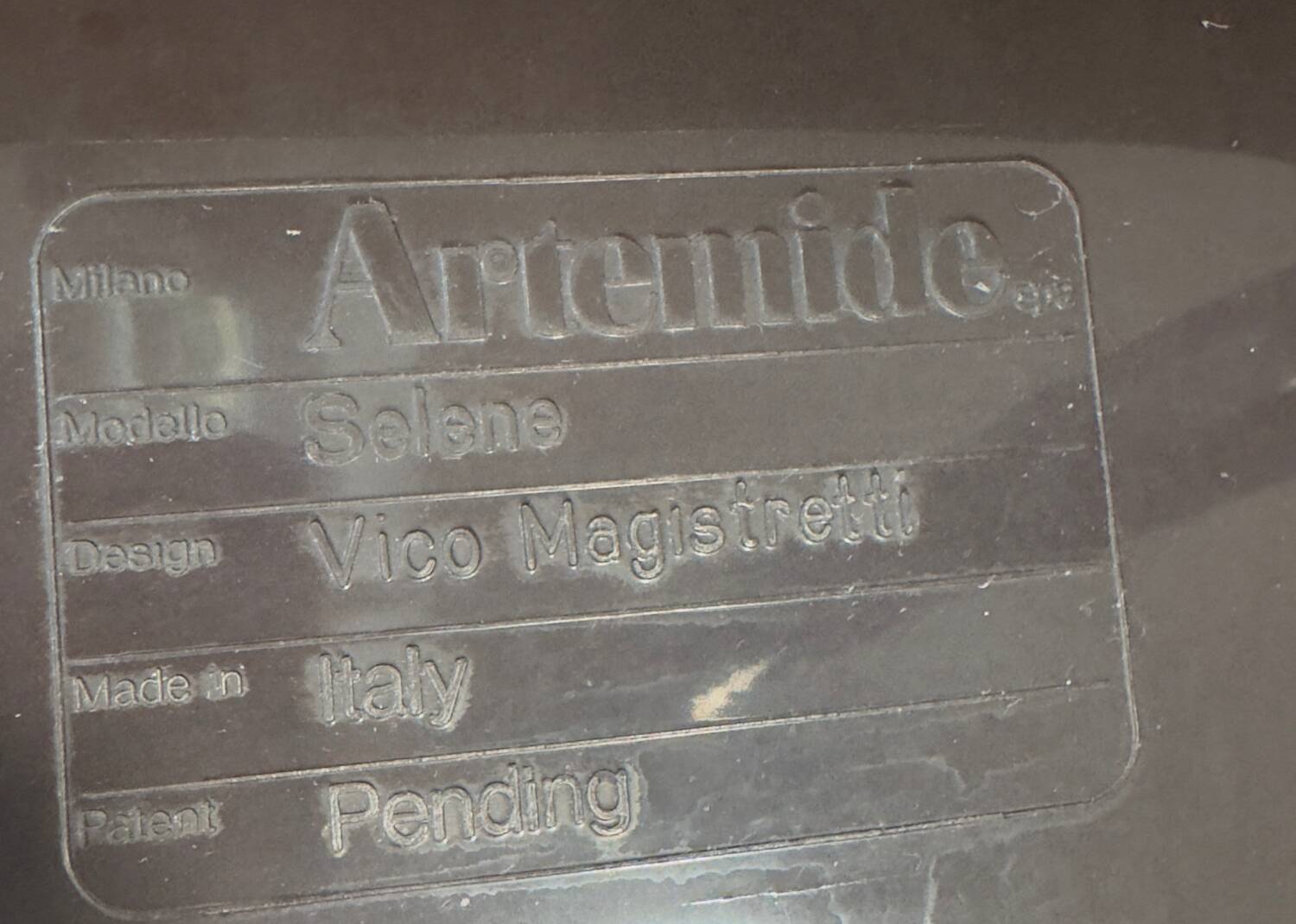 4 Selene Chairs - Artemide - Vico Magistretti