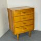 Commode en bouleau moderne du milieu du siècle par Cees Braakman, années 1950