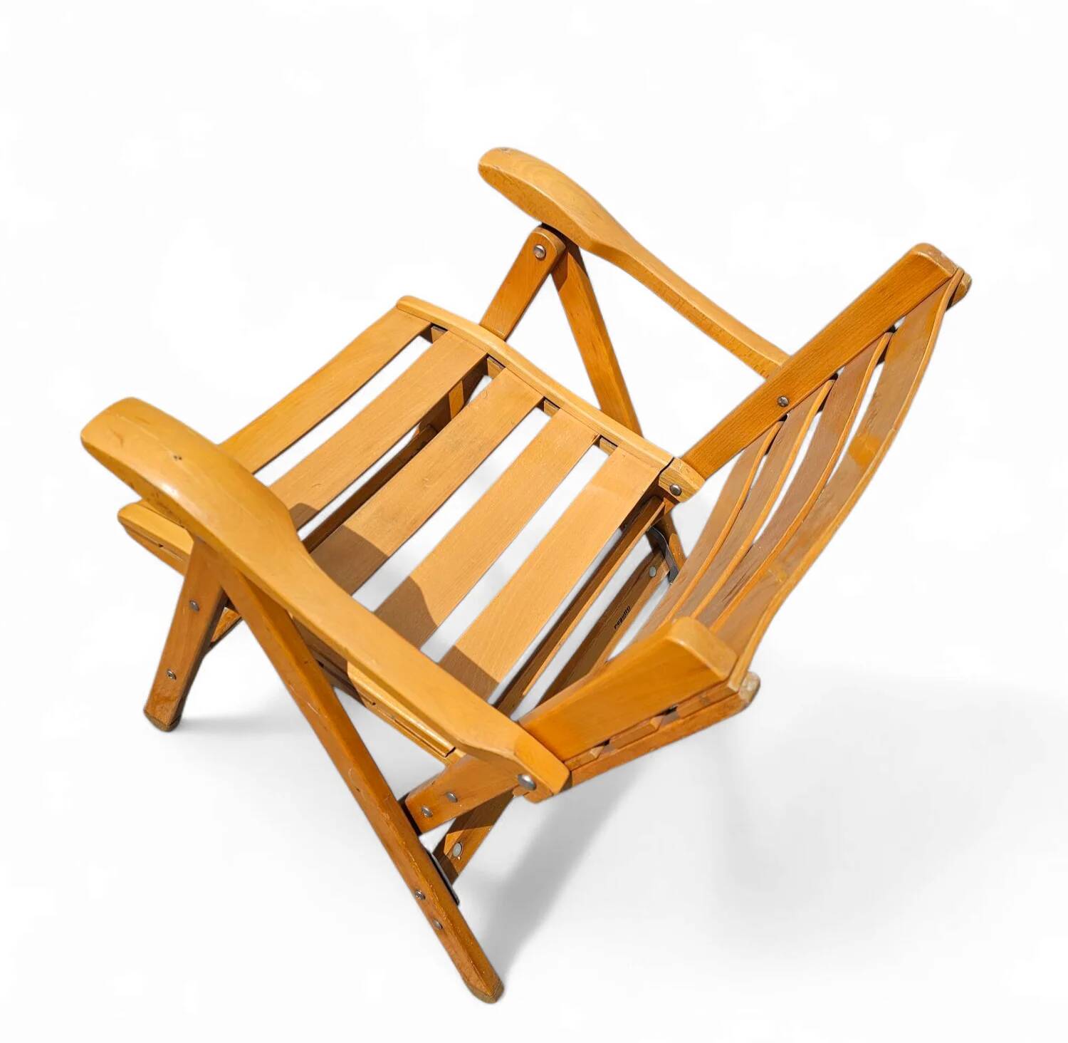 4 x folding chairs by Ico & Luisa Parisi for Reguitti, Italy, 1970s