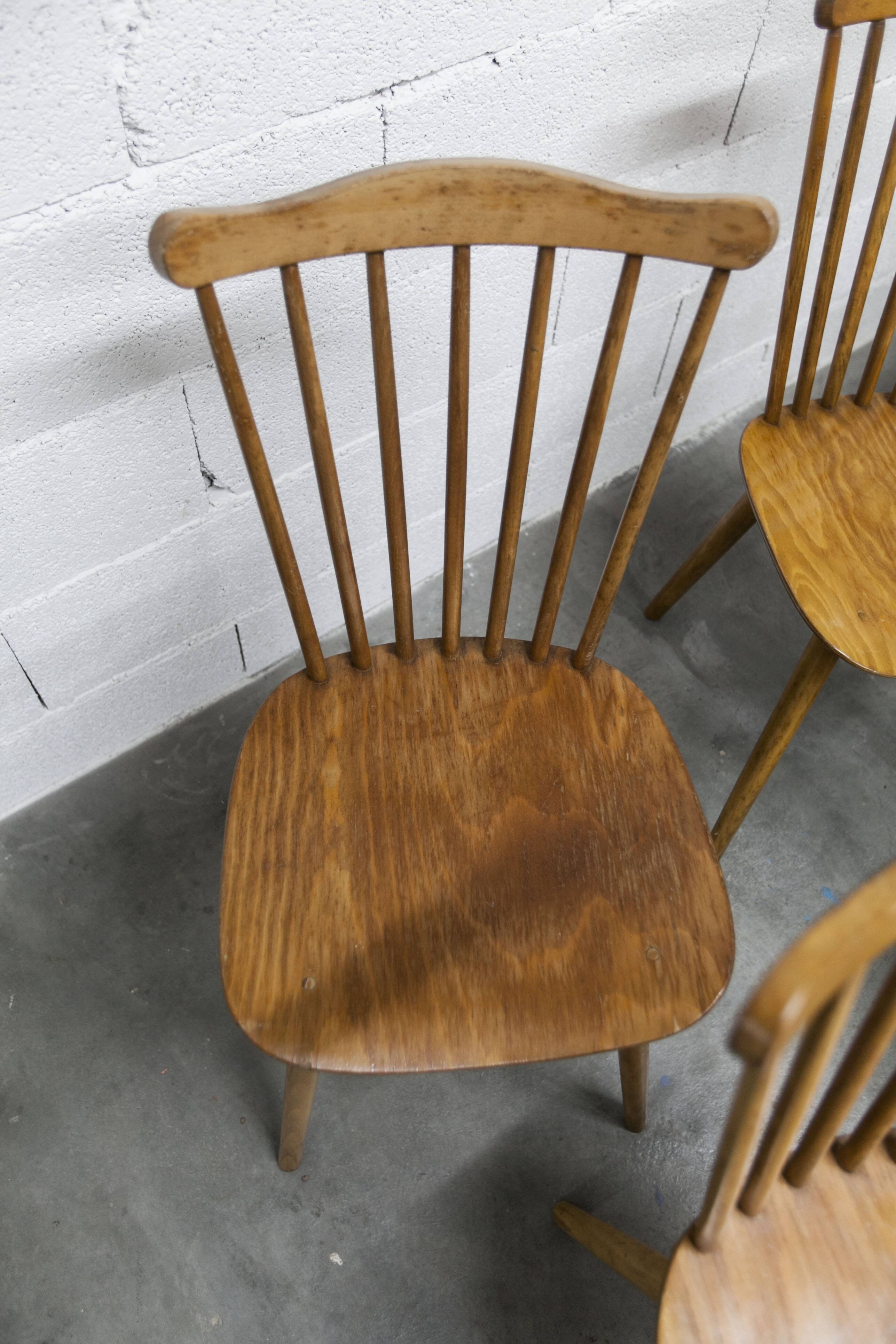 Ensemble de 6 chaises Baumann modèle Menuet