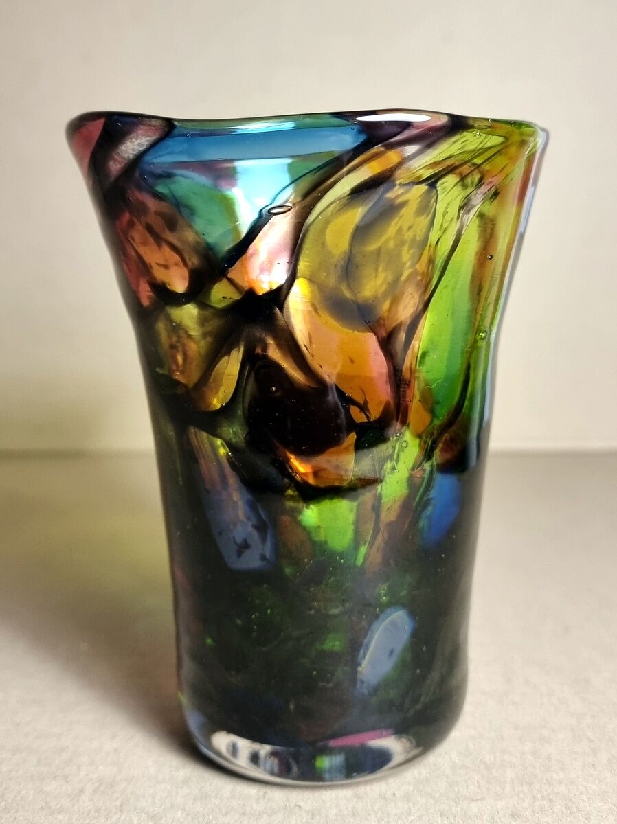 Multicolored Murano vase