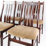 Set of four dining room chairs of mahogany of Danish design by Farstrup, 1960s