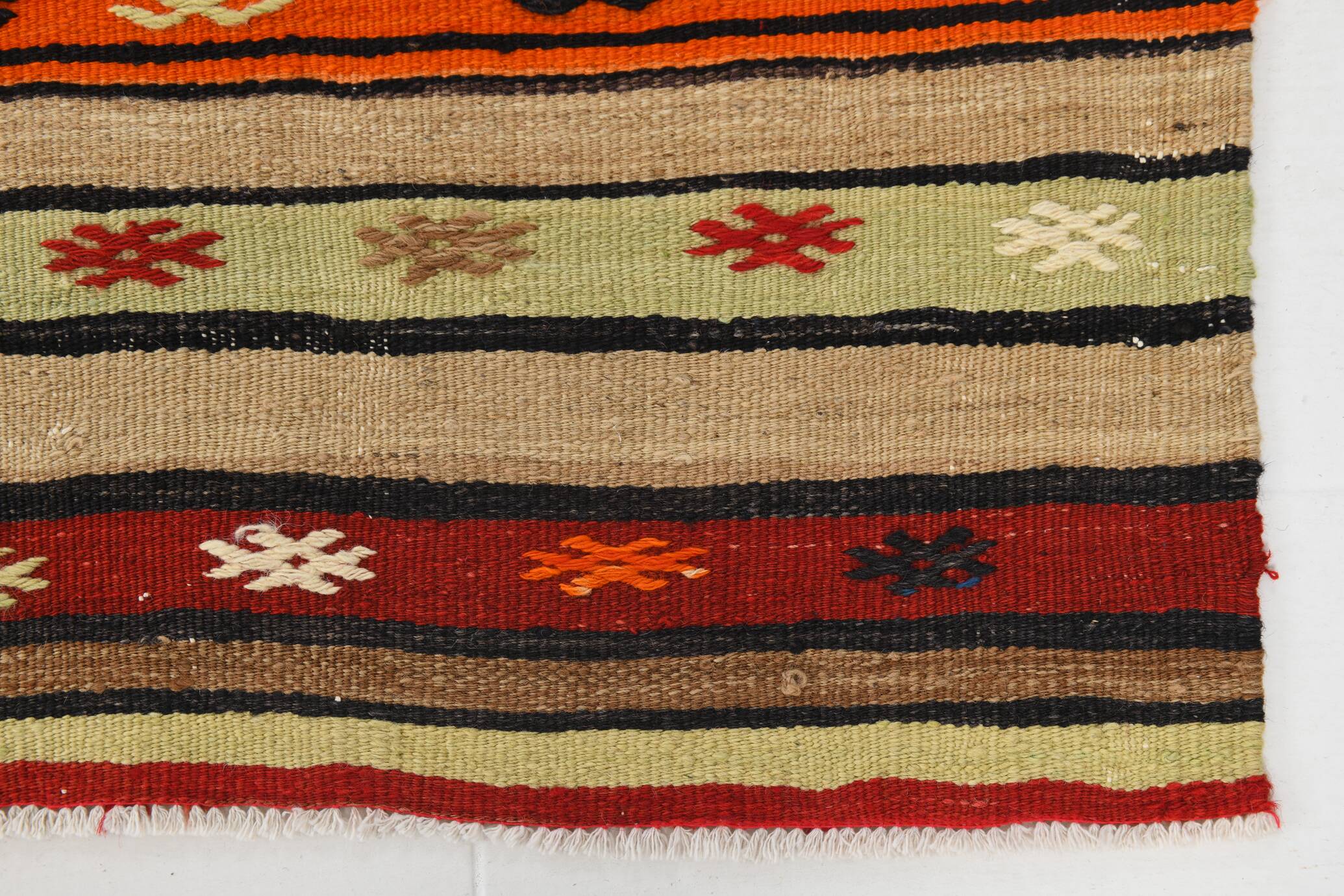 Shades Of Multicolor Turkish Kilim Rug, 142x231Cm