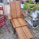 Chaise longue rotin