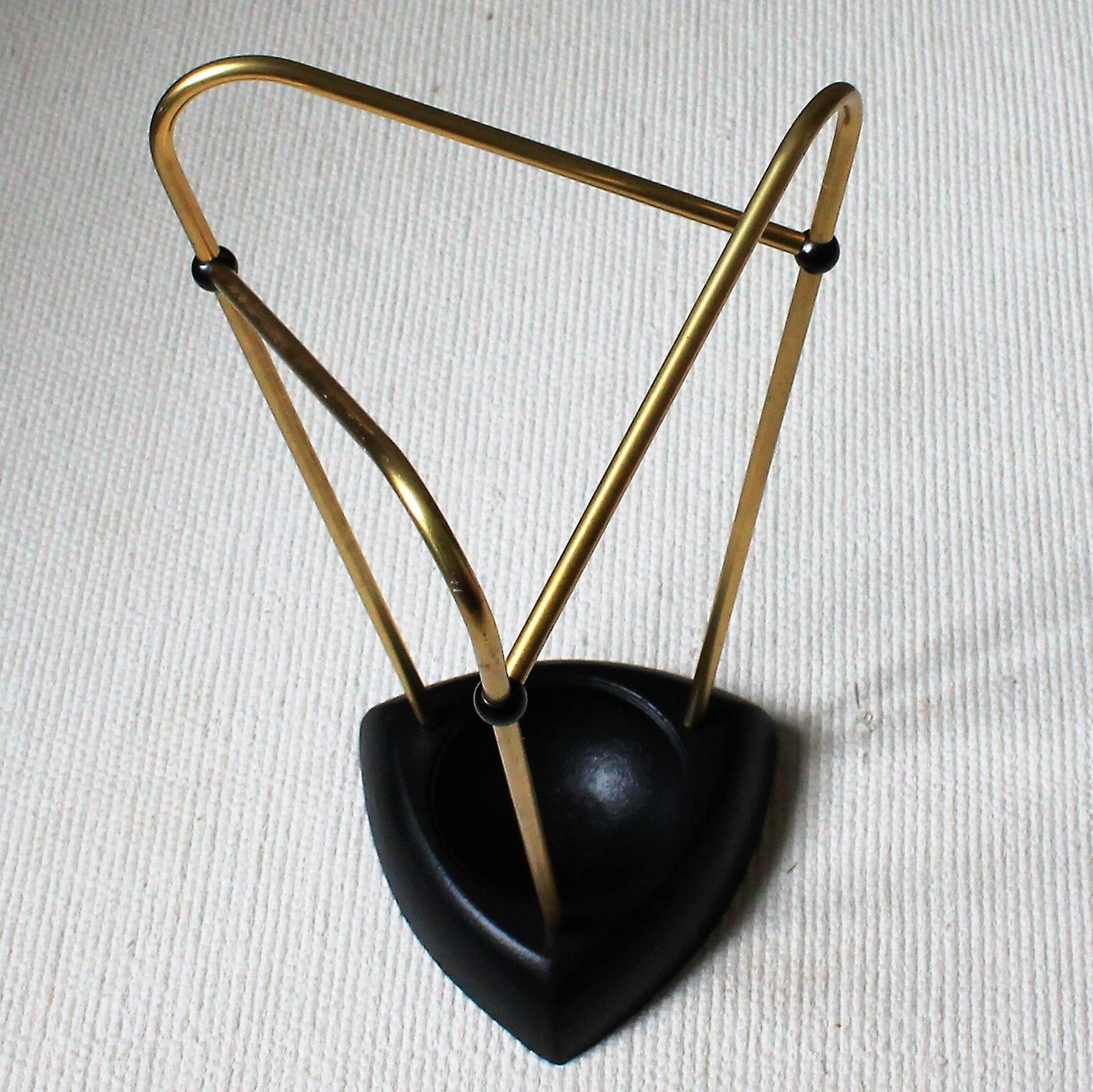 Brass umbrella carrier from the 1940s