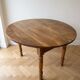 Antique solid wood drop-leaf table