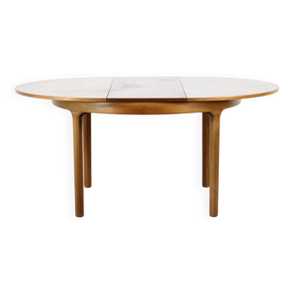 Midcentury Extending Round Teak Table By Nathan. Vintage Modern / Danish St