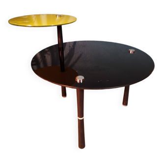 Table basse double plateaux 1990s