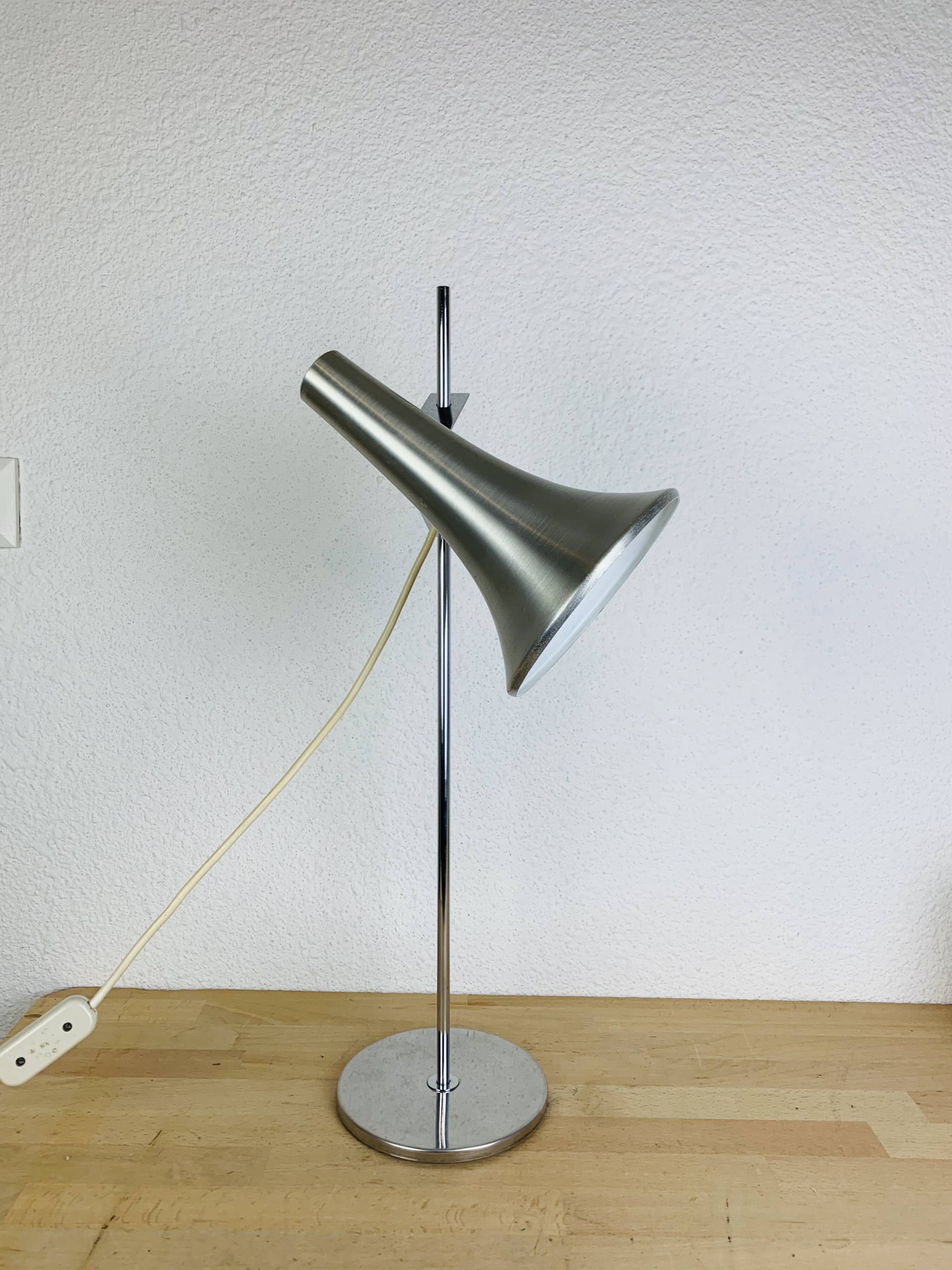 Vintage 70s aluminum desk lamp