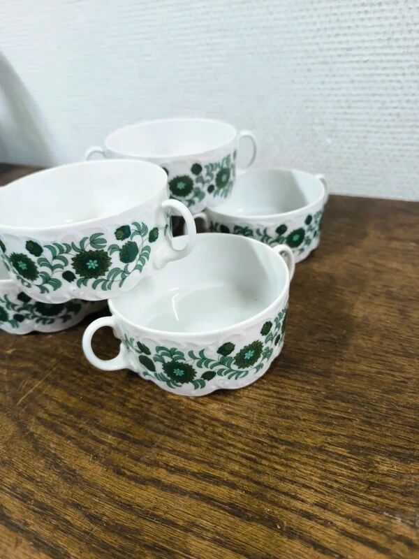 Bols à bouillon / soupe vintage Rosenthal Monbijou Giscard (x6)