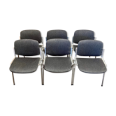 Ensemble de six chaises Giancarlo Piretti pour Castelli.