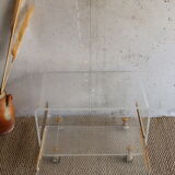 Plexiglass coffee table David Lange