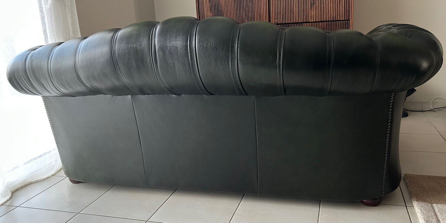 three-seater Chesterfield sofa