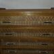 Vintage rattan and oak chest of drawers from the 60s