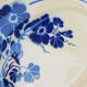 Old oval serving dish Badonviller France capucines model