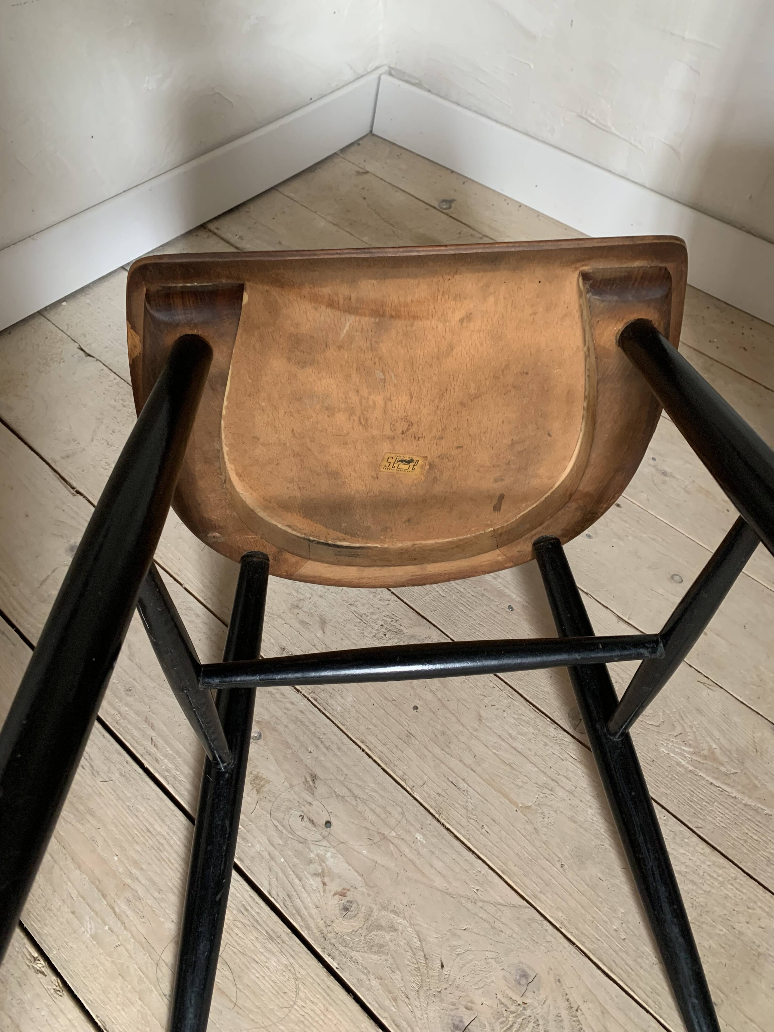 Stol tapiovaara style chair with bars