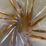 1,9kg Murano Glass "Centerpiece" 50cm Bowl Shell Element Murano, Italy, 1970