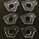Pukeberg Sweden glass towel rings
