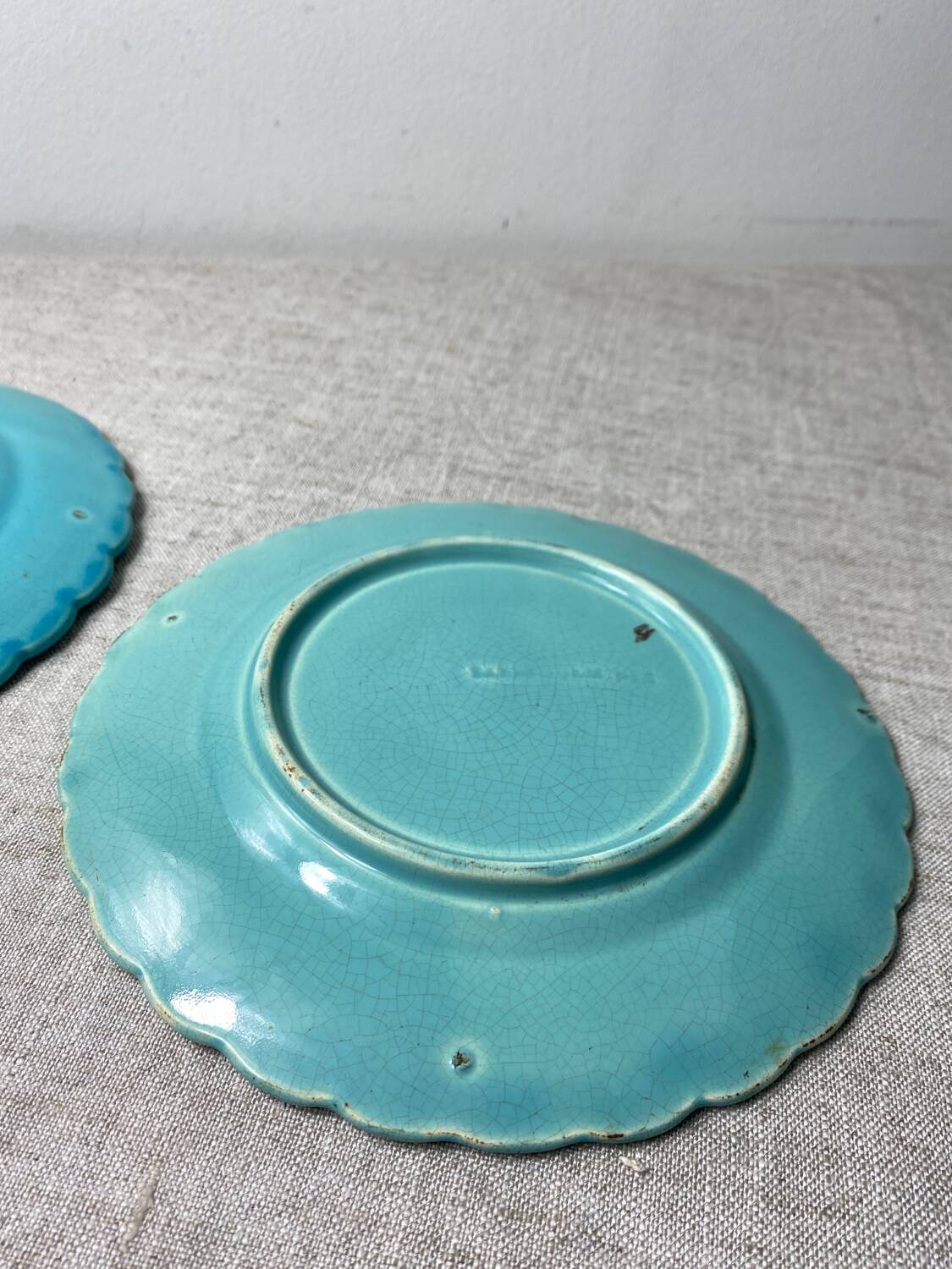 Sarreguemines majolica plates