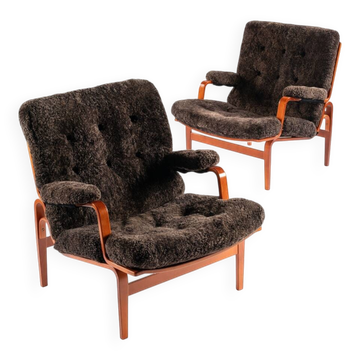 Ingrid armchair pair – Bruno Mathsson