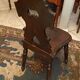 Lorraine nineteenth century chair in solid oak richly carved regency style