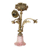 Antique bronze ceiling light in Louis XV style, height 50 cm.