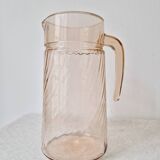 "Rosaline" twisted glass carafe - Luminarc Vintage