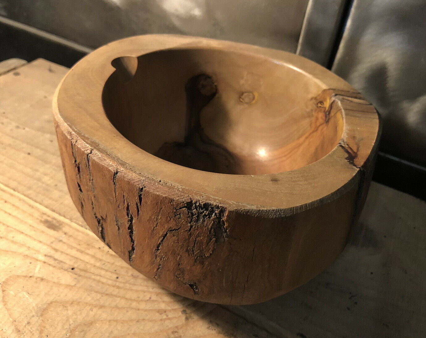 Empty cup wooden pocket