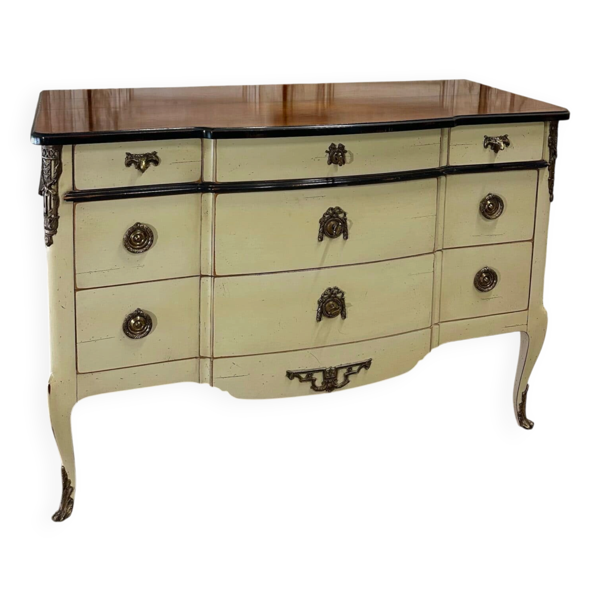 Transitional style commode painted circa 1980