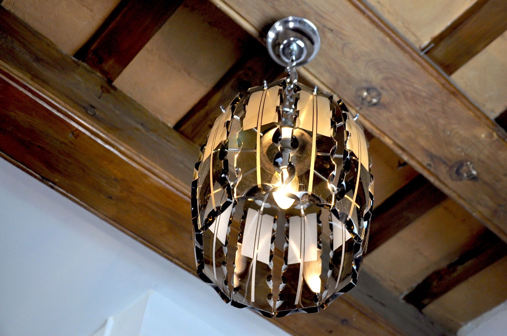Black Veca chandelier in Murano glass Italy 1970