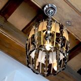 Black Veca chandelier in Murano glass Italy 1970