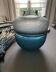 Vase style Lalique tons bleus