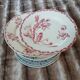 12 antique flat plates in ironstone