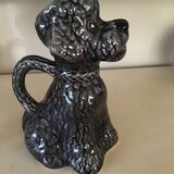 Zoomorphic ceramic water pot canishe dog