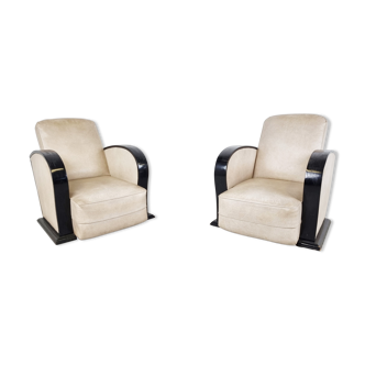 Pair of art deco armchairs, 1930s