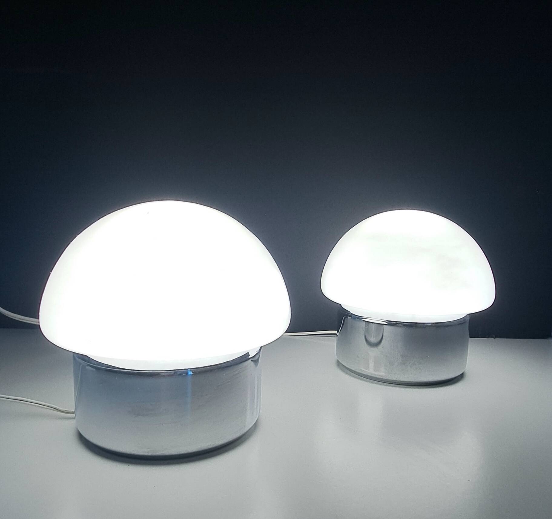 Pair of vintage bedside lamps