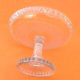 1930s Standing cut Transparent glass Scalloped décor Shower foot ...