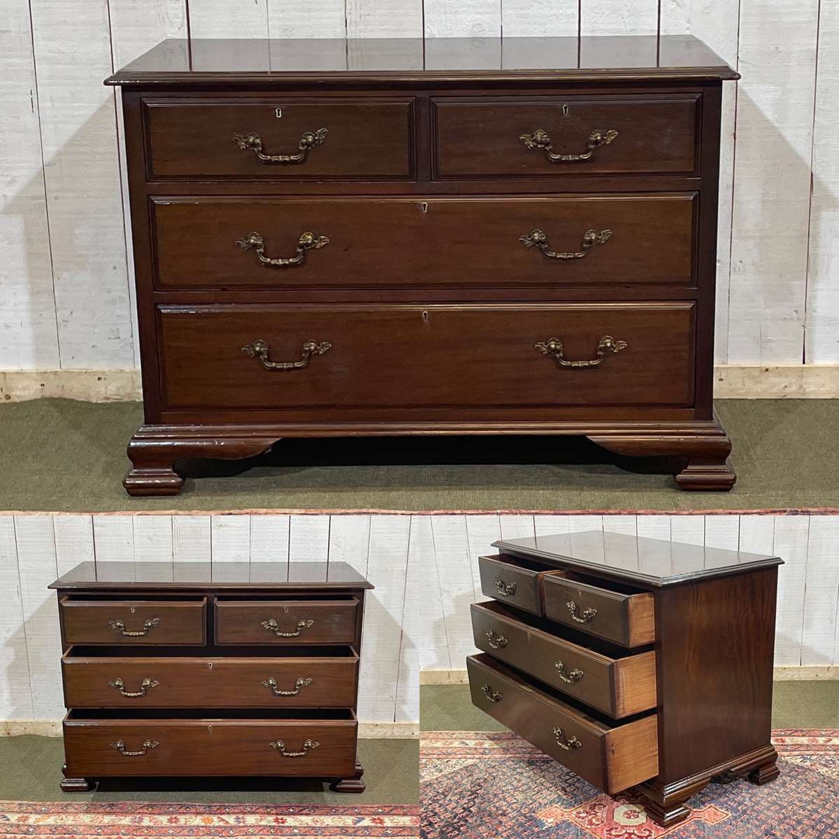 Early 20th century English mahogany chest of drawers