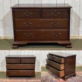 Early 20th century English mahogany chest of drawers