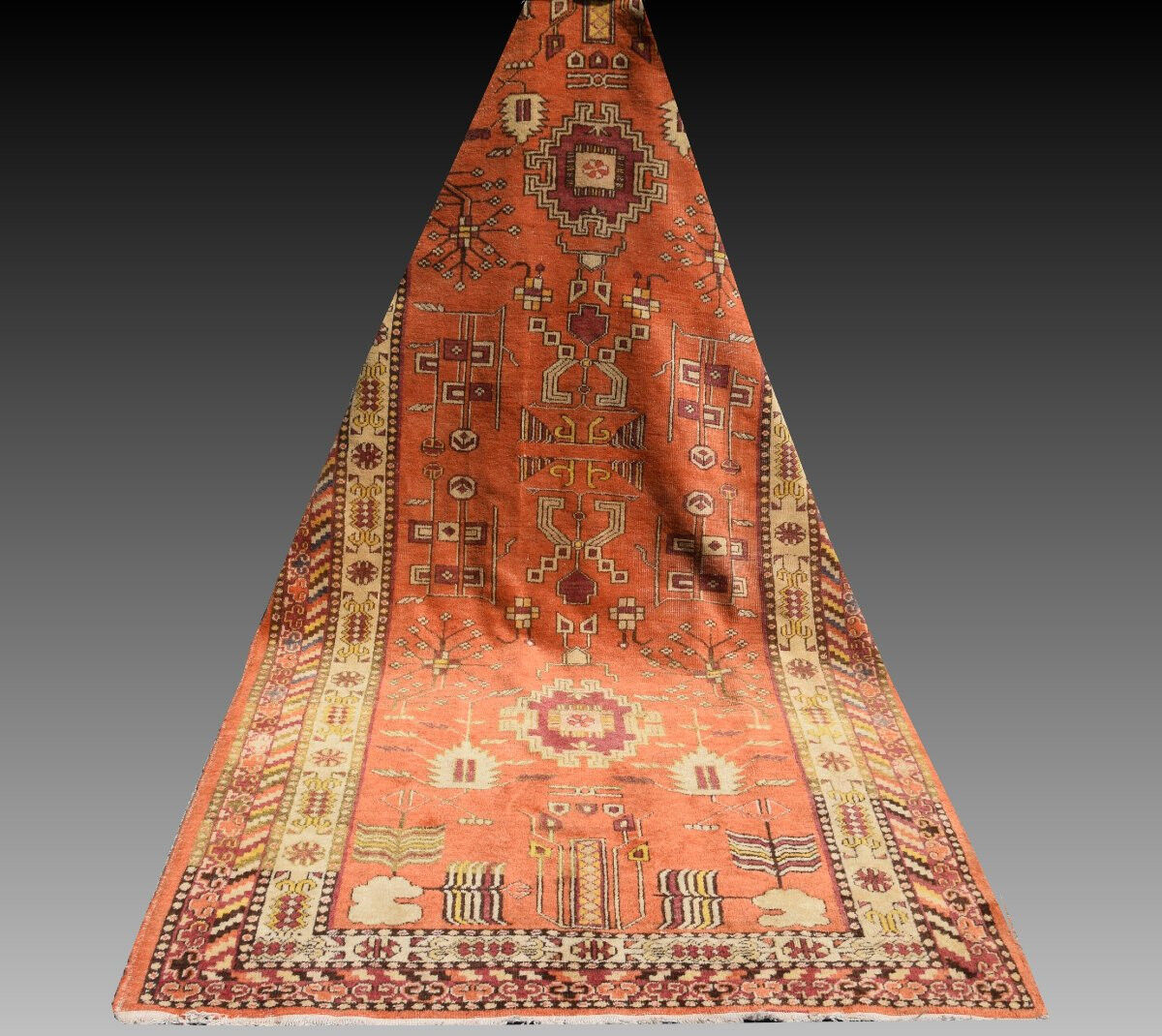 Khotan carpet Turkestan - Samarkand: 285x138 cm "Galerie Sardje"