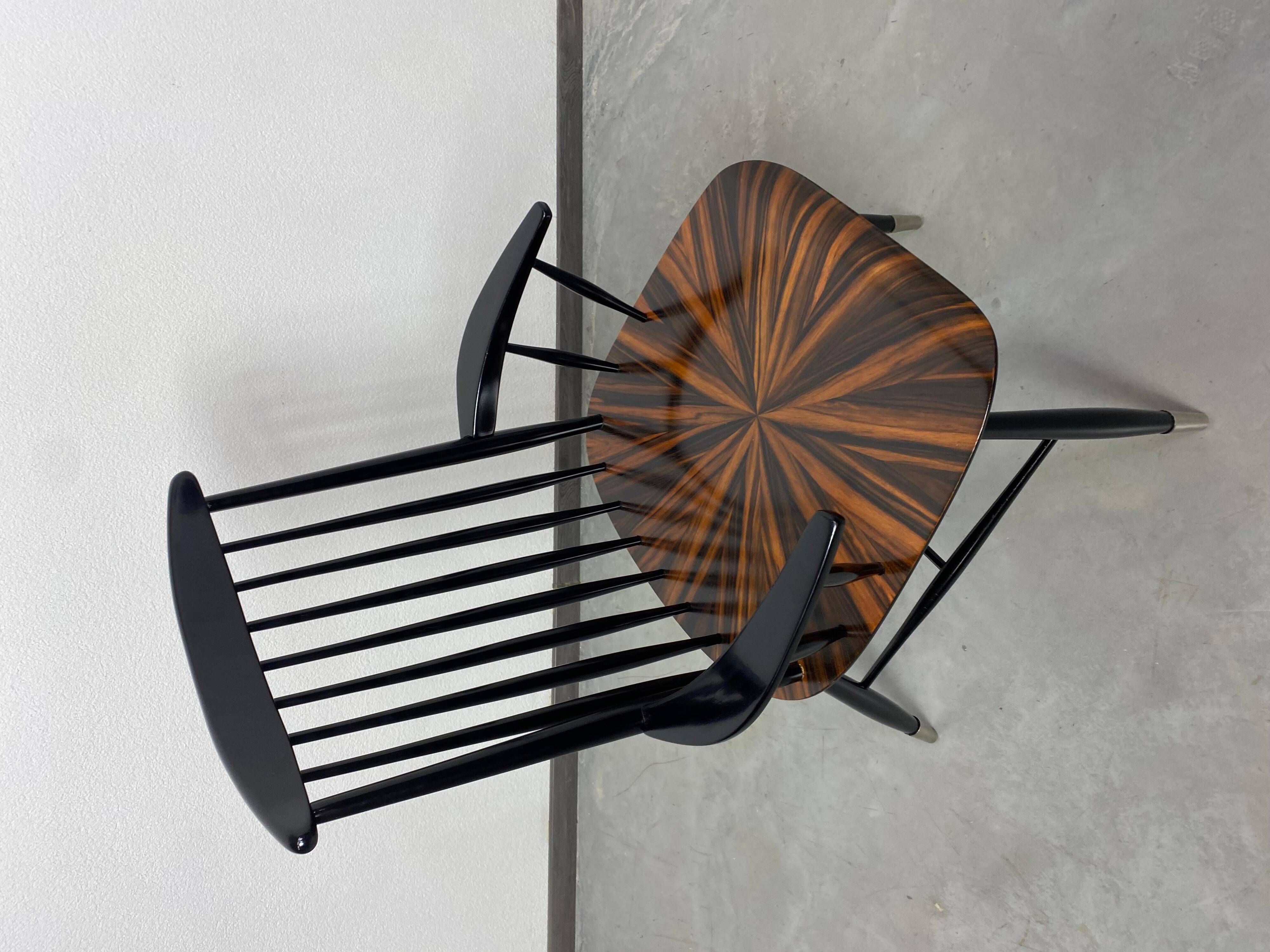 Mid-century Scandinavian design office chair attributed to Ilmari Tapiovaara.