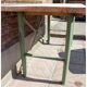 Table industriel pied en metal bureau