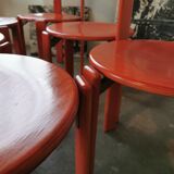 Set of 6 rey chairs by bruno rey for kusch and co