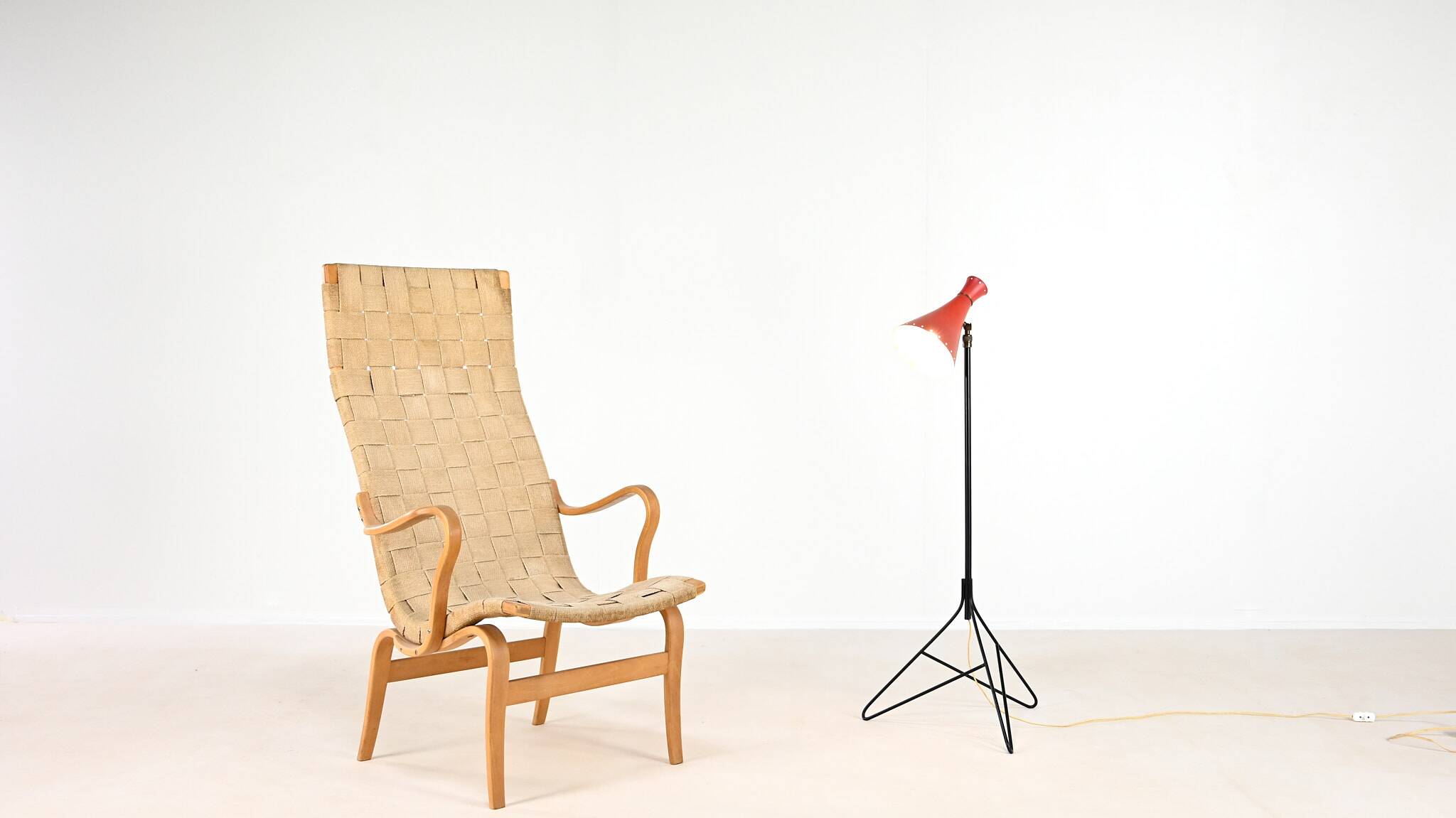 Lampadaire Diabolo dans le goût de Svend Aage Holm Sørensen, Danemark circa 1950