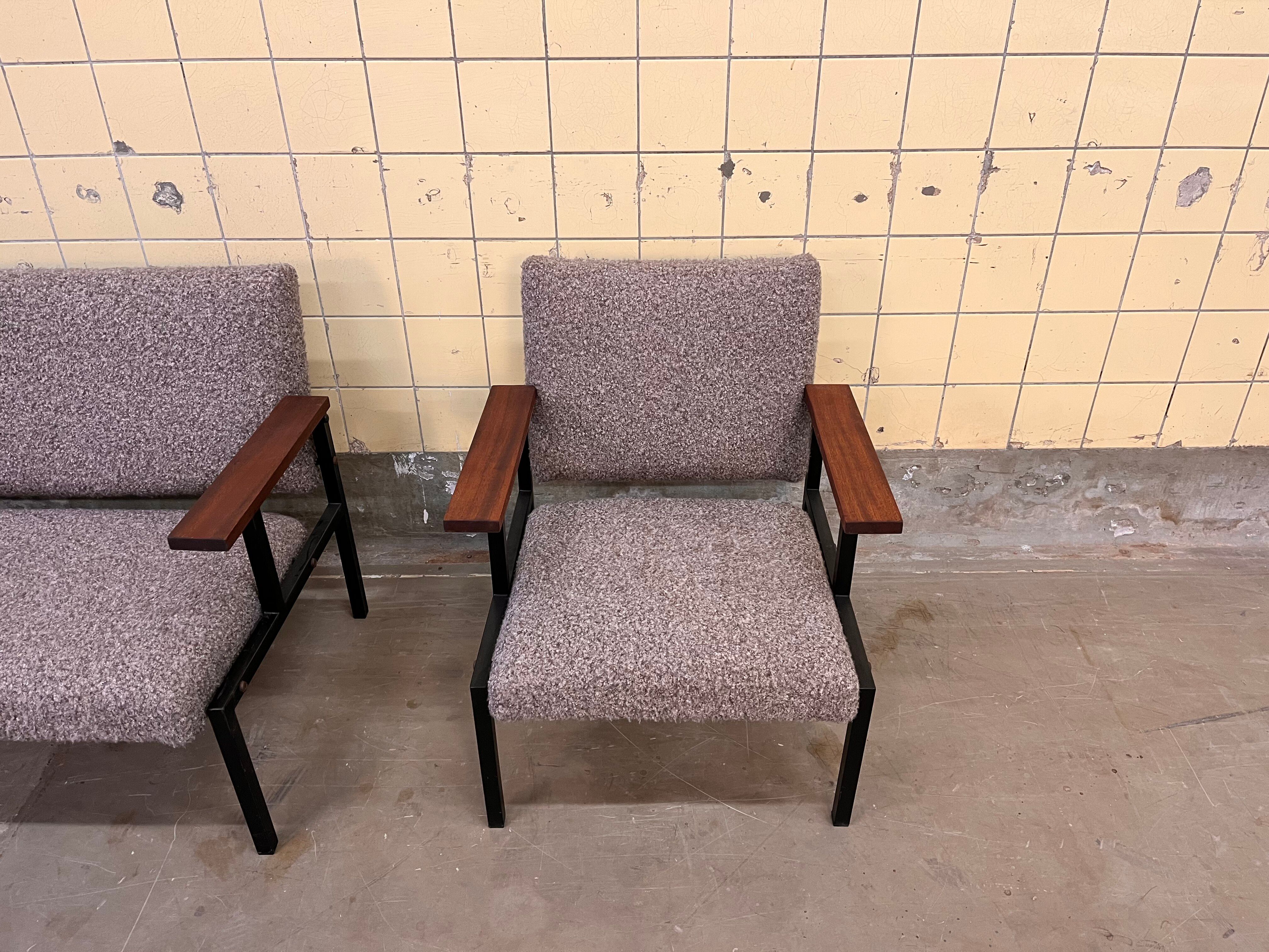 Set of three Belgian sofas