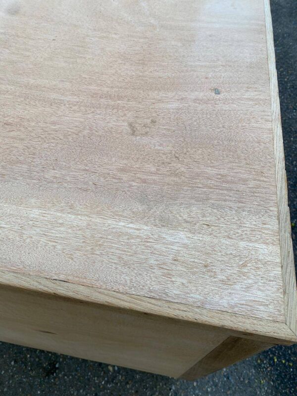 Bureau administratif extensible rénové en chêne du XIXème 130cm